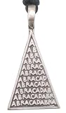 Abracadabra Magic Word Pewter Pendant Necklace