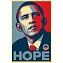 Barack Obama Campaign Poster ~ Hope By Shepard Fairey ~ 16x20" on Art Grade Stock ~ Guaranteed to fit perfectly in a 16x20" readymade frame