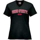 Nike - Nike Ohio State Buckeyes Black Ladies Ligature Arched Team Logo T-shirt