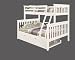 Bunk Bed Twin over Full Mission Style with Trundle in White Bunk Bed Twin over Full Mission Style with Trundle in White