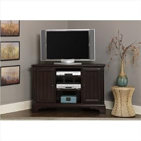 LibertyFurniture 773-TV52 Corner TV Stand in Mahogany Stain