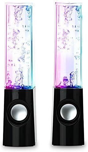 Music Fountain Dancing Water Speakers USB Powered Colorful LED Light Speaker for iPhone,iPad,Samsung, Computer 3.5mm Audio Player