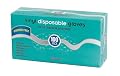 SBS Color Trak Clear Vinyl Disposable Gloves Powder Free, 100ct Box, Medium (Pack of 3)