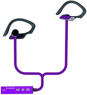 Flyingman Wireless Bluetooth Outdoor Sport Stereo Earphone with Microphone for Cellphone and Bluetooth Devices-Purple&amp;Grey