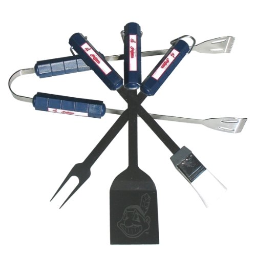Cleveland Indians - Logo 4 Piece BBQ Utensil Set