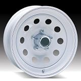 12 x 4 White Painted Modular Trailer Wheel 5 on 4.50 by Allied International