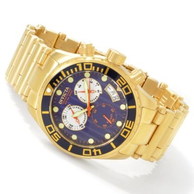 Invicta Men's Pro Diver Sport Swiss Quartz Chronograph Gold-tone Watch