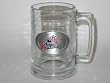 COLUMBUS BLUE JACKETS 15 ounce GLASS TANKARD MUG with Pewter Logo