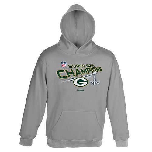 NFL Green Bay Packers Pullover Screen Printed Hoody With Pouch Pocket (Steel Heather, 3X Big)