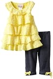 Little Lass Baby-Girls Infant 2 Piece Capri Set with Layers