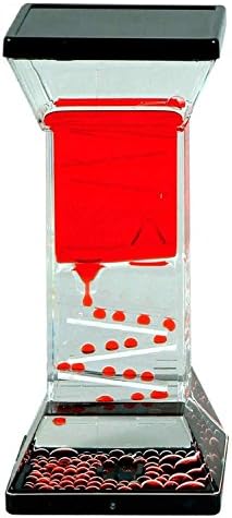 Zig Zag Drops Liquid Motion Desk Toy - Includes 1 Individual Item (red)