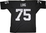 Howie Long Autographed/Hand Signed Mitchell & Ness Oakland Raiders Black Jersey with HOF 00 Inscript