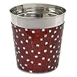 Alluring Red Mosaic Stainless Steel Ice Bucket