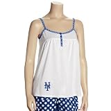 NCAA New York Mets Ladies White Galaxy Tank Top (Large)