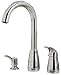 Tools & Hardware : Price Pfister 52650CC Contempra Single-Handle Kitchen Faucet with Pull-Down Spout Sprayer and Soap Dispenser, Chrome