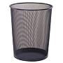 ROUND WASTEBASKET-BLACK