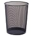 ROUND WASTEBASKET-BLACK