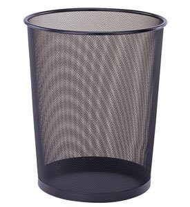 round wastebasket black more detail click!
