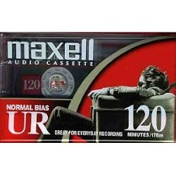 Maxell UR 120 - Cassettes- Normal BIAS - Case of 100 Cassettes