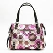 Coach Signature Snaphead Alexandra Satchel Convertiable Shoulder Bag Purse Tote 17582 Multi
