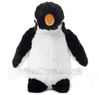 Tudor Photo Cozy Plush Penguin Microwaveable Warmer, Black/ White
