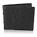 Black Genuine Ostrich Skin Leather Bifold Wallet Handmade with 6 Card Slots