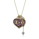 Betsey Johnson Lovely Leopard Heart Charm Neck