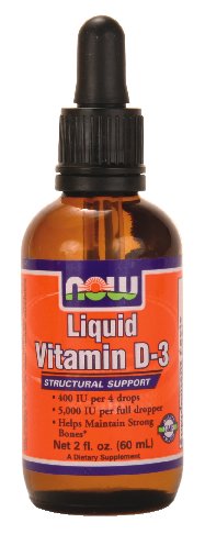 NOW Foods Liquid Vitamin D-3 5000Iu/Dropper, 2 ounce