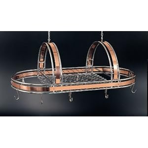 Ruffoni Copper & Chrome Hanging Pot Rack 36