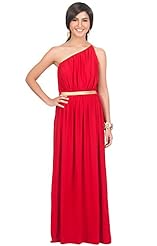 Cocktail One Shoulder Grecian Polyester/Spandex Bridesmaid Dress/Prom Dress/Maxi Dress 