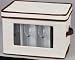Kitchen & Housewares : Household Essentials 544 Glass-Stemware Storage Chest for Fluted-Style Stemware, Tan