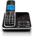 BT Inspire 1500 Single Digital Cordless Phone with Answer Machine - Black