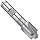 Niagara Cutter CRCO126 Cobalt Steel End Mill, General Purpose, TiCN Coated, 4 Flutes,Corner-Rounding End