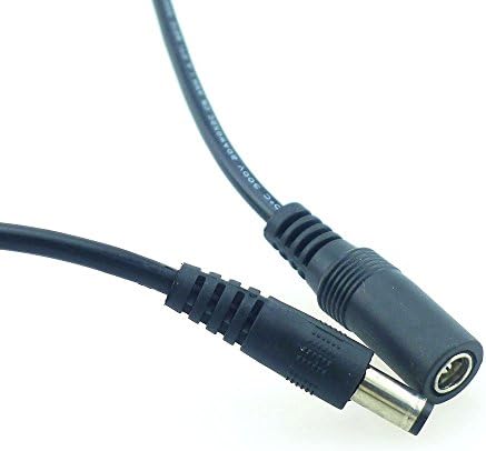 RGBSIGHT 3pc 1.5m Cable 5.5x2.1mm DC Power Female to Male Splitter Plug Adatper Connector Jack for LED Strip Lights CCTV Camera (1.5 meter Cable)