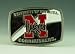UNIVERSITY OF NEBRASKA CORNHUSKERS FOOTBALL BELT BUCKLES BG