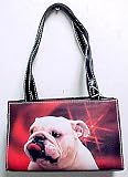 English Bulldog Handbag Purse Dog Evening Bag Bull