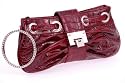 EyeCatchBags - Snake Patent Croc Clutch Bag