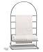 Warmrails Trafalgar Freestanding Towel Warmer and Drying Rack, Satin Nickel