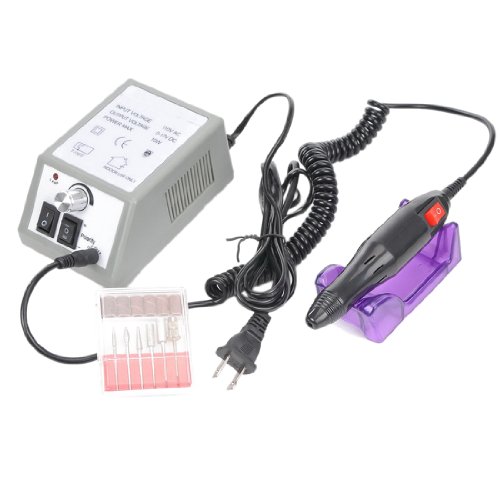 8Decades Complete Electric Nail Drill Machine Manicure Pedicure Kit Professional Electric Nail Art File Drill 20,000 RPM Electric Drill Nail Set Kit Fast Machine Manicure Pedicure Acrylics Gel Polish (HBS-025)