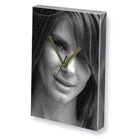 SANDRA BULLOCK - Canvas Clock (A5 - Signed by the Artist) #js006