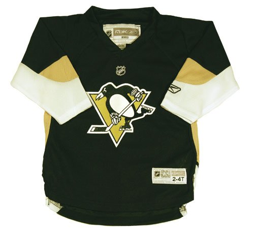 NHL Toddler Pittsburgh Penguins Team Color Replica Jersey - R54Hwbpp (Black, 2-4T)