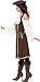 Smiffys High Seas Pirate Wench Costume, Brown