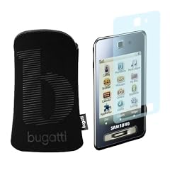 Bugatti SlimCase shadow f�r das Samsung SGH-F480 + mumbi Displayschutzfolie AntiReflex Samsung F480