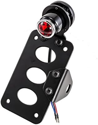 Motorcycle Horizontal/Vertical Side Axle or Shock Mount License Plate Bracket