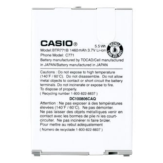 OEM Casio Standard Battery for Casio G'zOne Commando C771 BTR771B
