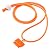 Simplism iPhone 用 ネック ストラップ Dockコネクター ワンタッチ接続 DockStrap Neo オレンジ TR-DSIN-OR
