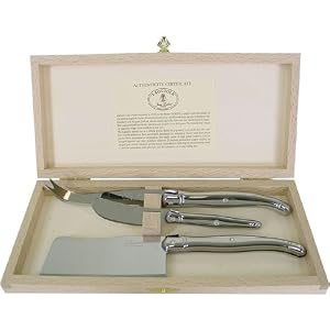 Laguiole Stainless Steel Boxed 3 Piece Cheese set