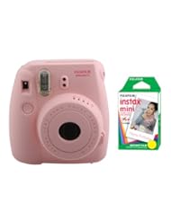 Photography: Fujifilm FU64-MIN8PK20 INSTAX MINI 8 Camera and Film Kit for 20 Exposures (Pink) - FUJIFILM