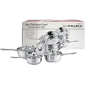 High Quality Prima Stainless Steel Pan Set Steamer Casserole- 6 Piece