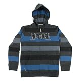 Rip Curl Boy's Strike Back Zip Hoodie - Charcoal Marle